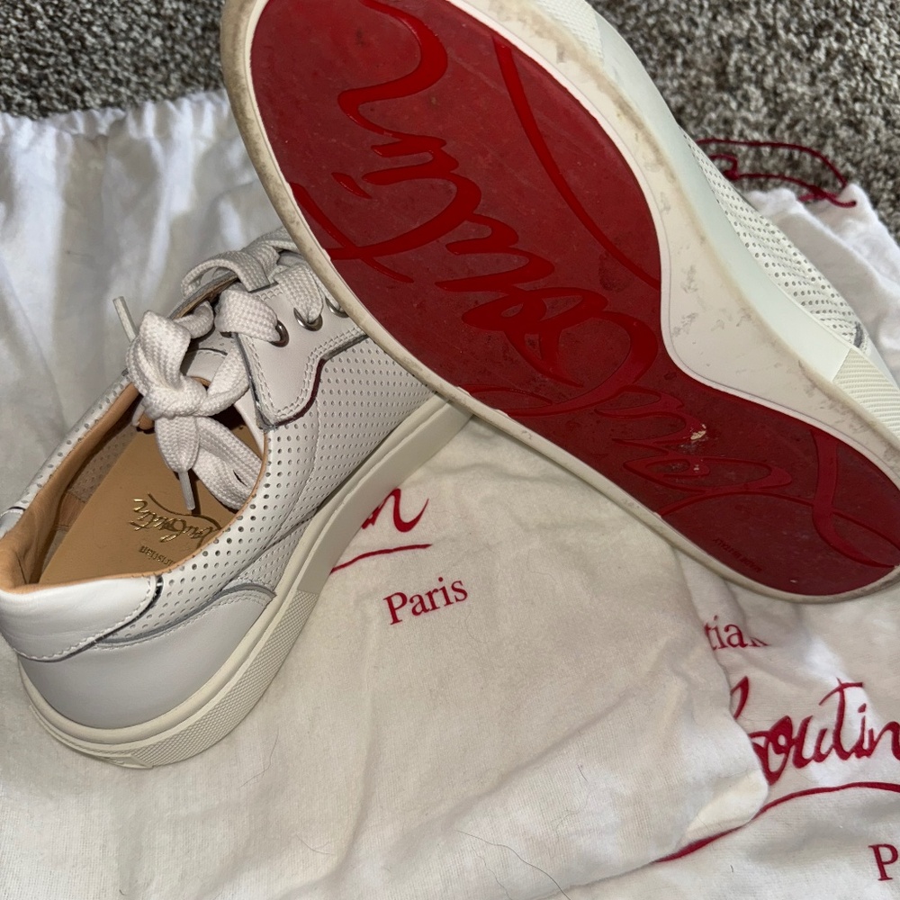 Red bottom sneakers